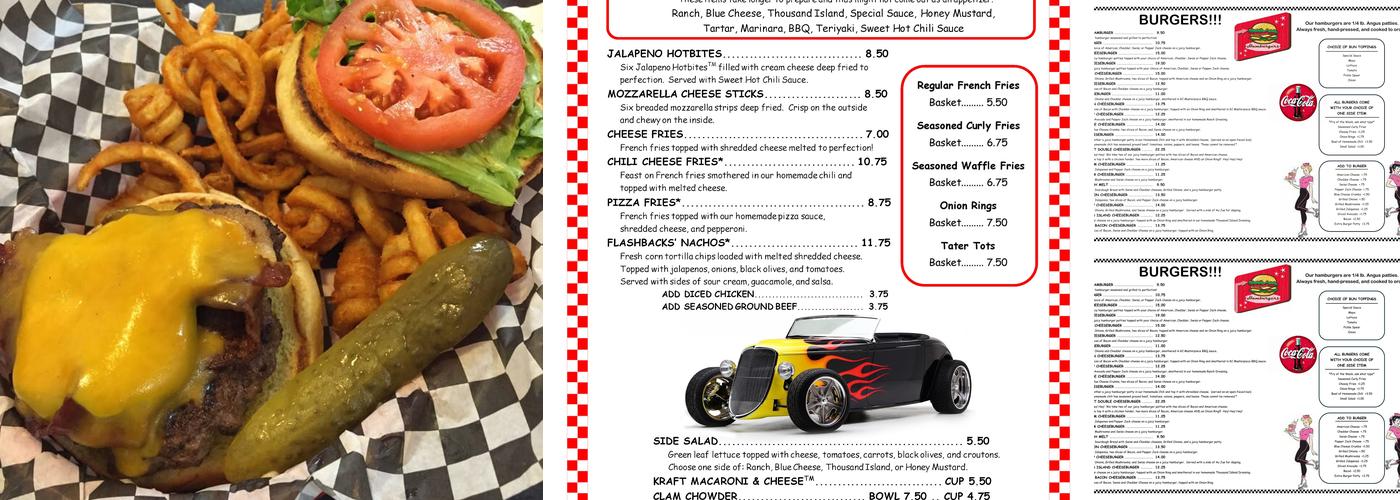 Flashbacks Fountain & Grill Menu