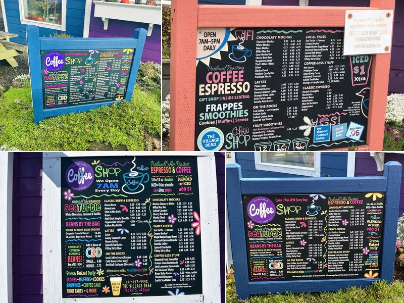 The Village Bean Menu