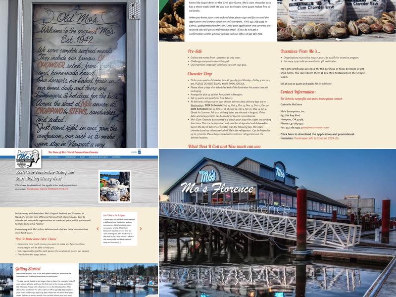 Mo's Seafood & Chowder Menu