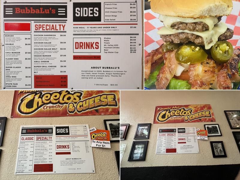 Bubbalus Menu