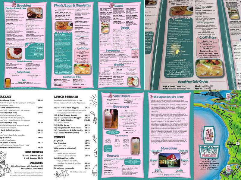 Pig 'N Pancake Menu