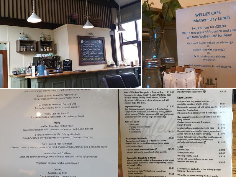 Wellies Tearooms Menu