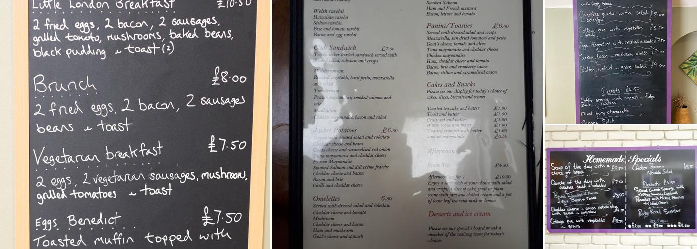 Little London Cafe Menu