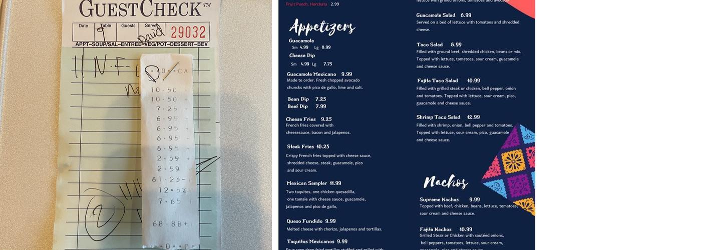 Don Juan Mexican Bar and Grill Menu