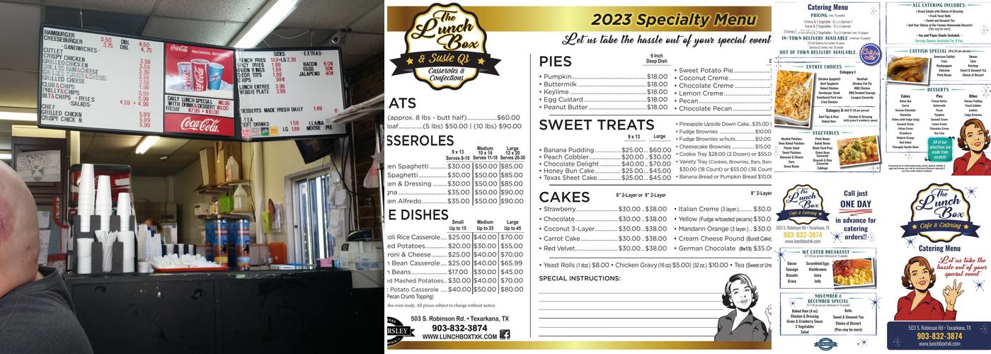 Lunch Box Menu