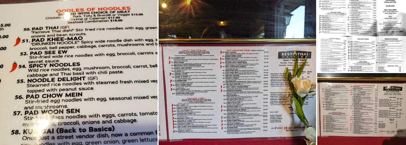 Best Thai Cuisine Menu