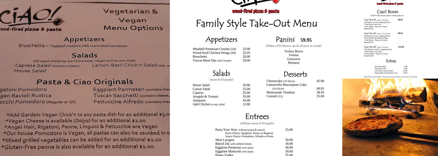Ciao Menu