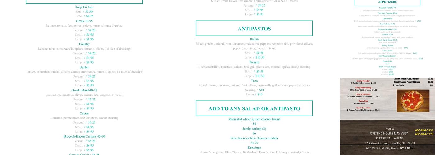 Bravo Menu