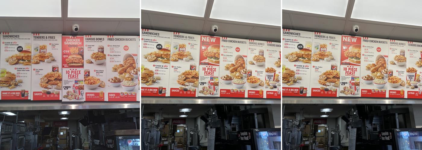 KFC Menu