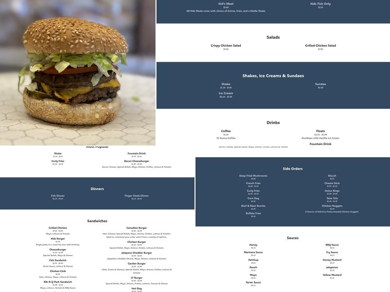 Jeb's Corner Menu