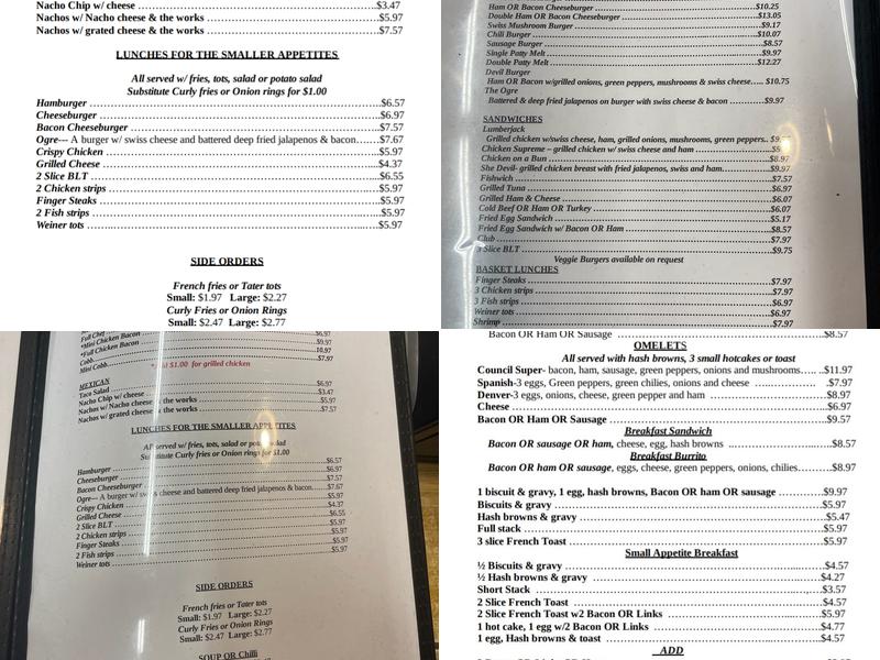 7 Devils Cafe Menu