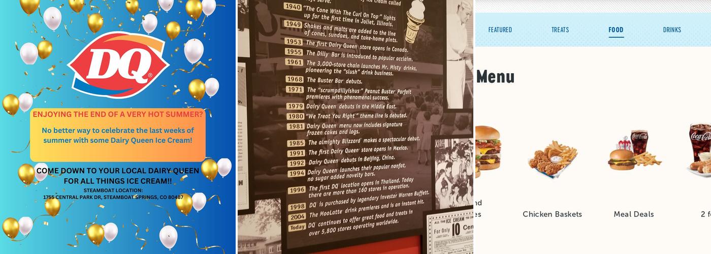 Dairy Queen (Treat) Menu