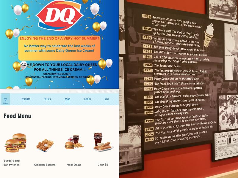 Dairy Queen (Treat) Menu