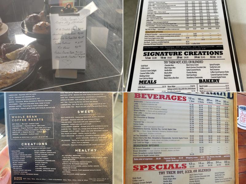 Coffee Corral Roasters Menu