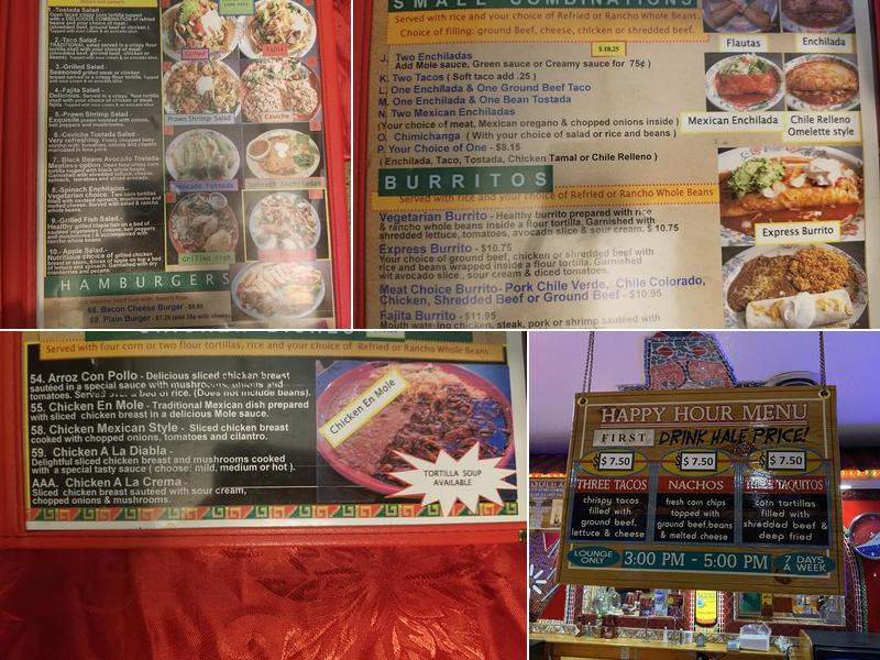 La Fiesta Mexican Restaurant & Lounge Menu