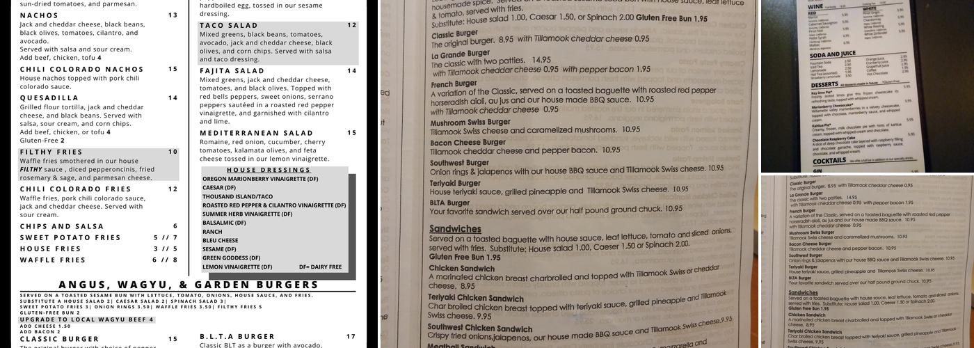 Mamacita's International Grill Menu