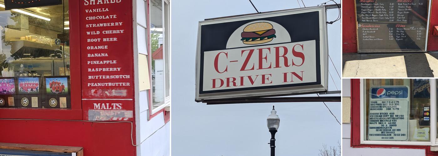 C-Zers Drive In Menu