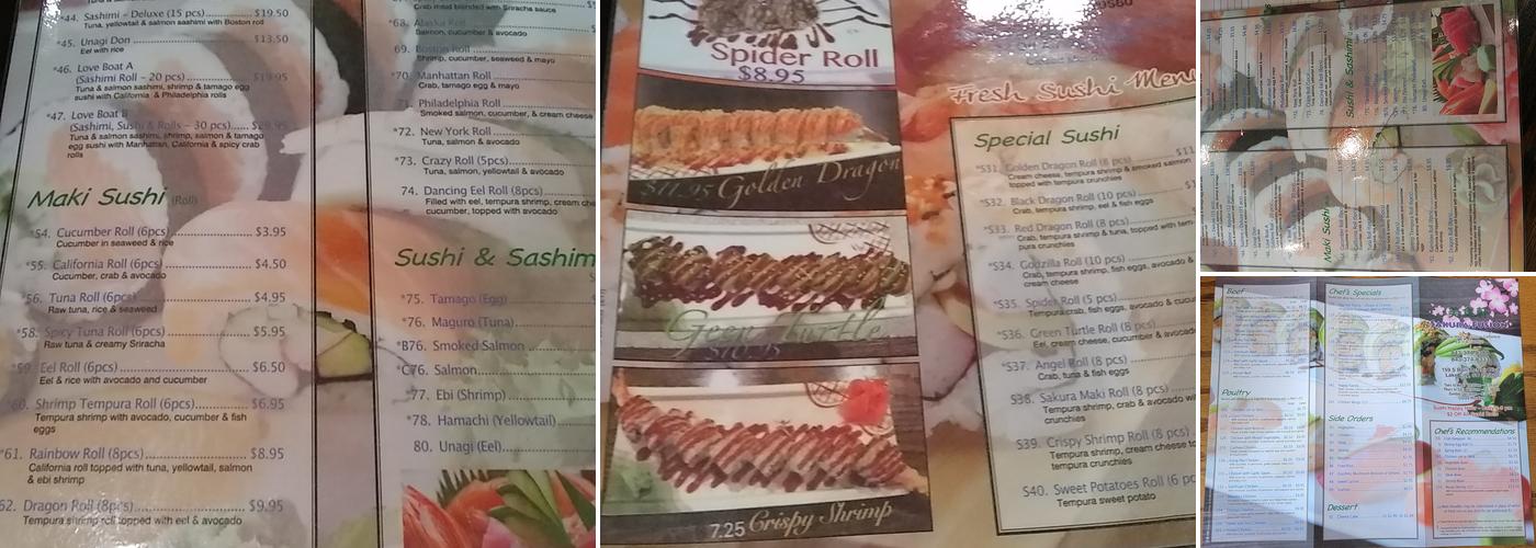 Sakura Fusion Menu