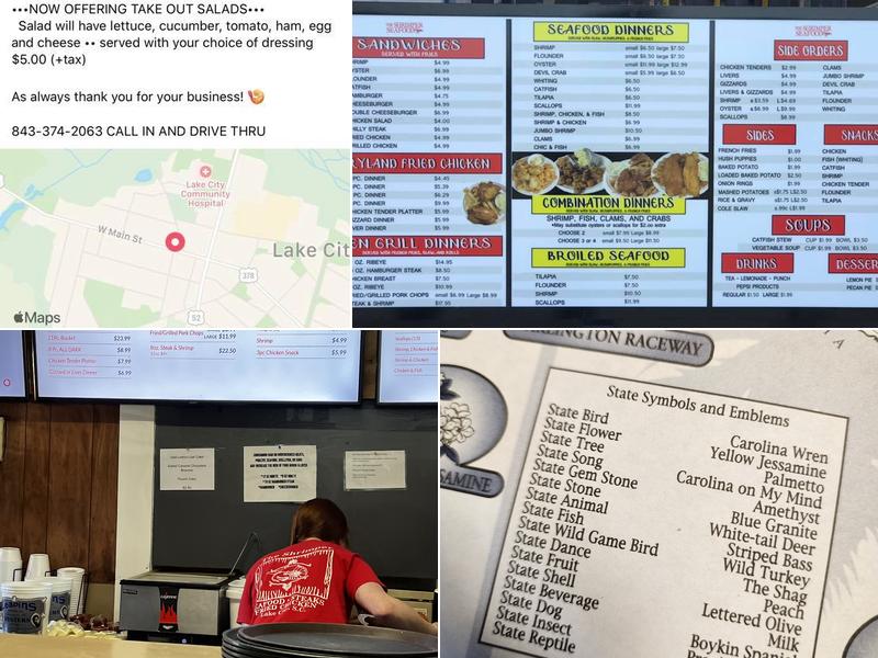 Lake City Shrimper Menu