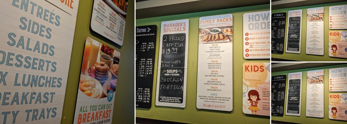 Luby's Menu