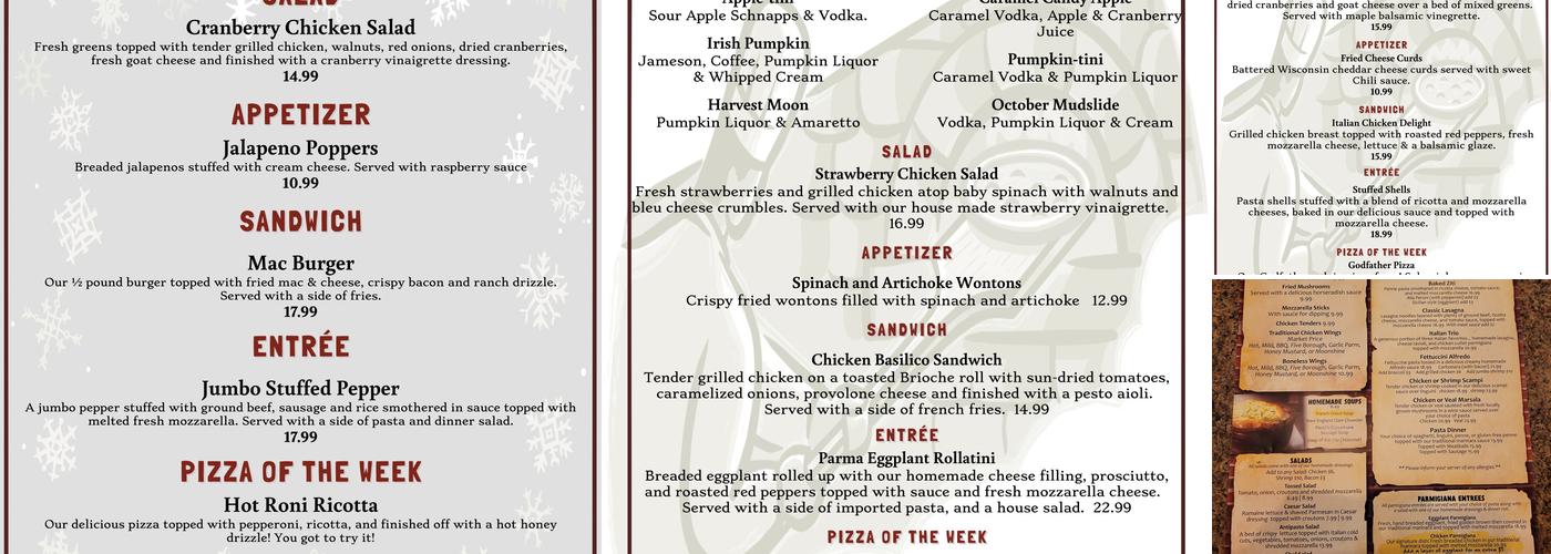 Paul's Pizza & Pasta Menu