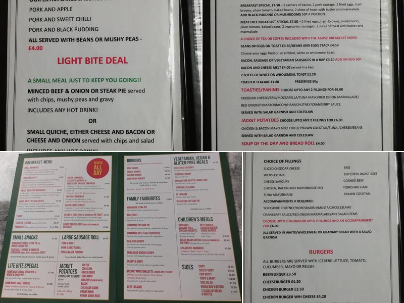 Russells Menu