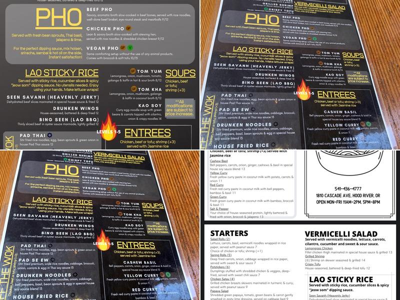 Pho River Menu