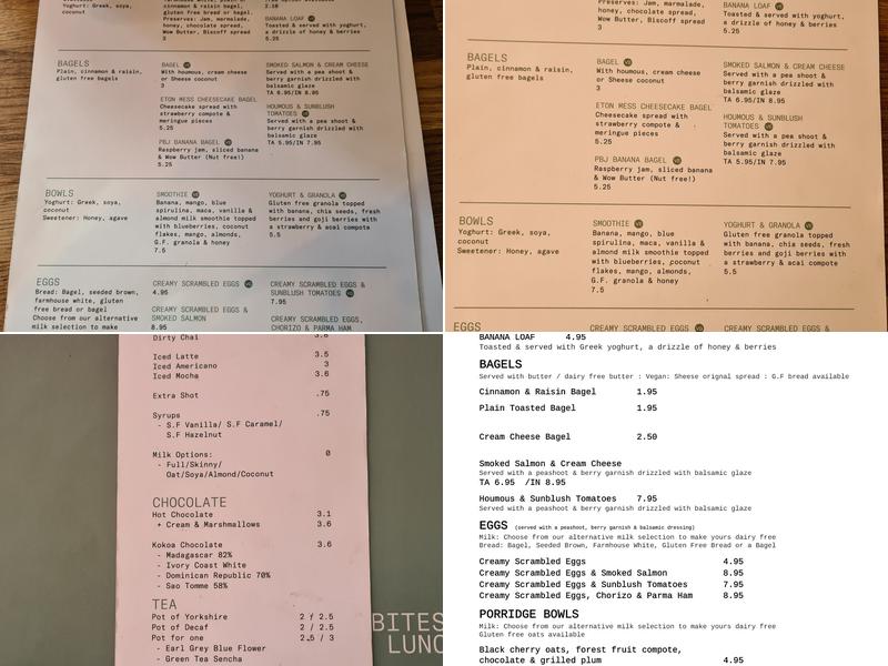 Mr Cooper’s Coffee House Menu