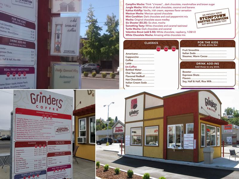 Grinders Coffee Menu