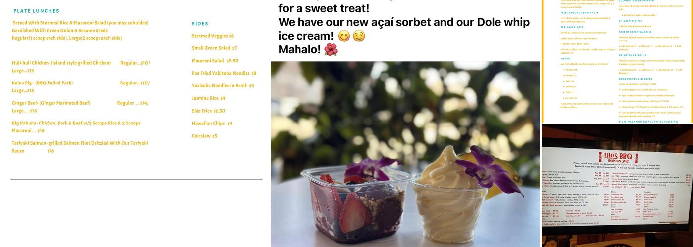 Lilo's Hawaiian BBQ The Dalles Menu