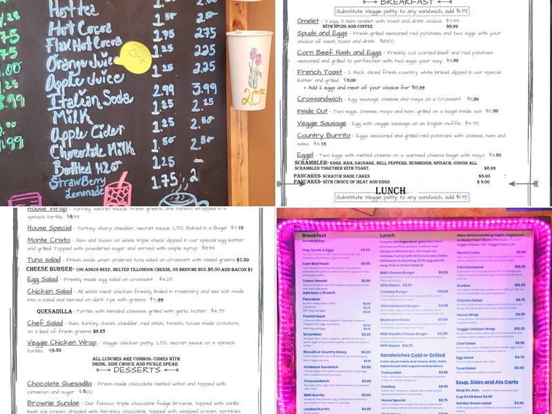 Bake My Day Cafe Menu