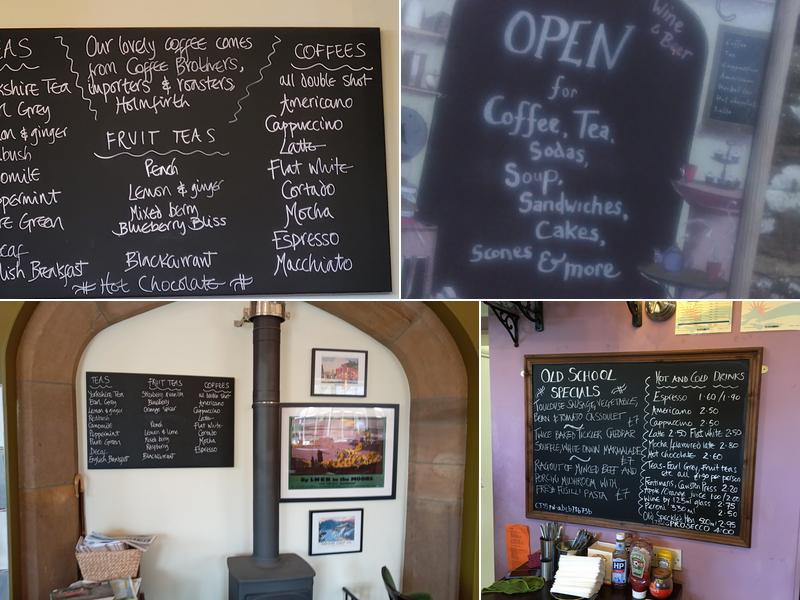 Old School Coffee Shop Menu