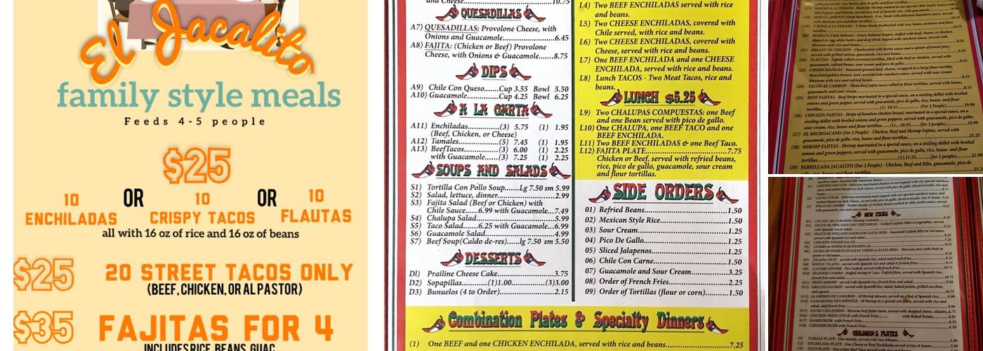 El Jacalito Menu