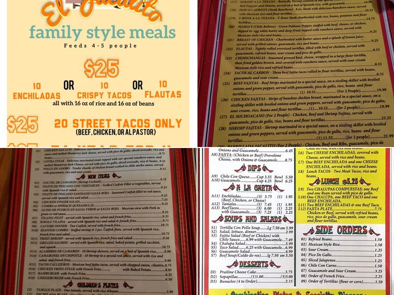 El Jacalito Menu