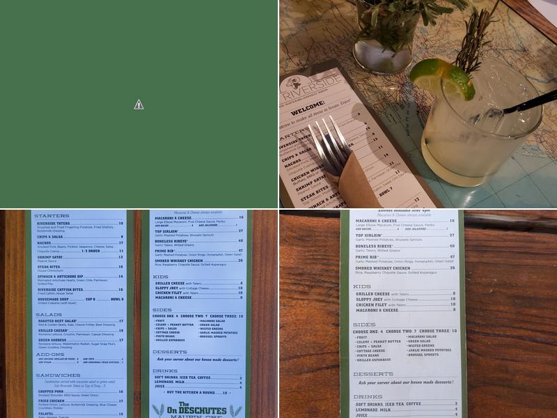 The Riverside Menu