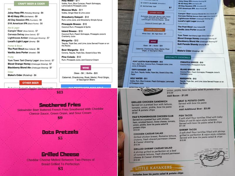Pak's Backyard Menu