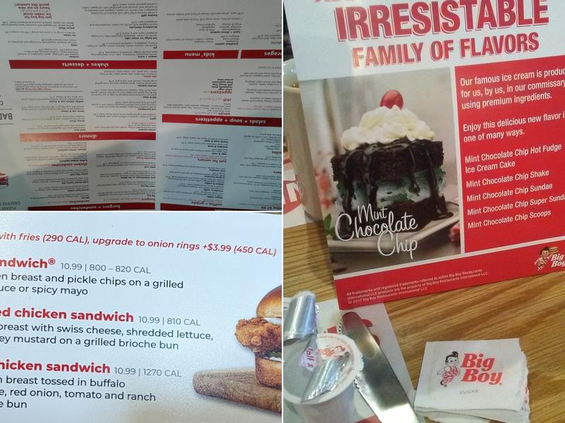 BIG BOY Menu