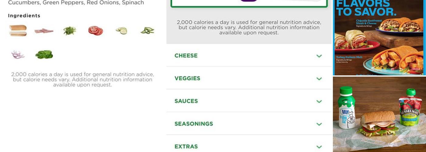 Subway Menu