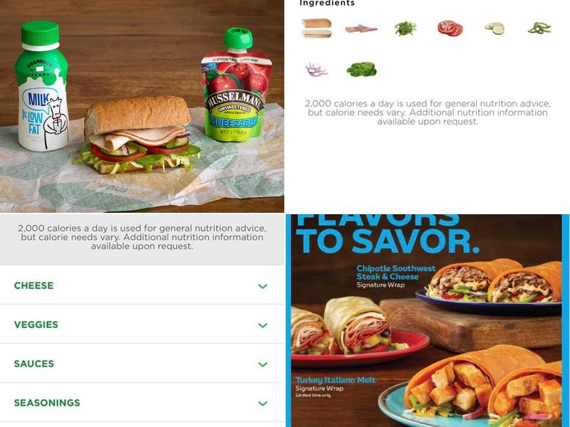 Subway Menu