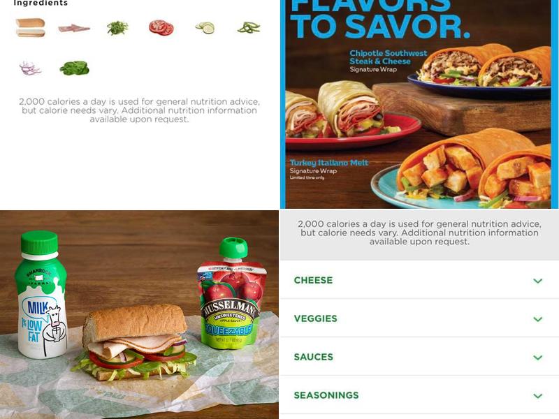Subway Menu