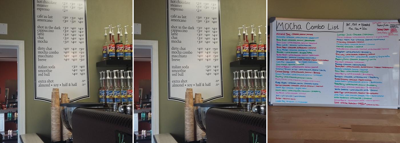 The Coffee Connection Menu