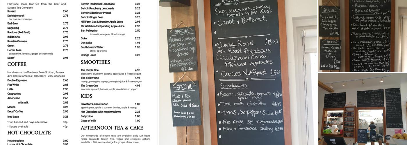 The Tea Barn Menu