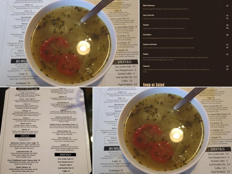 Cafe Mediterranean Menu