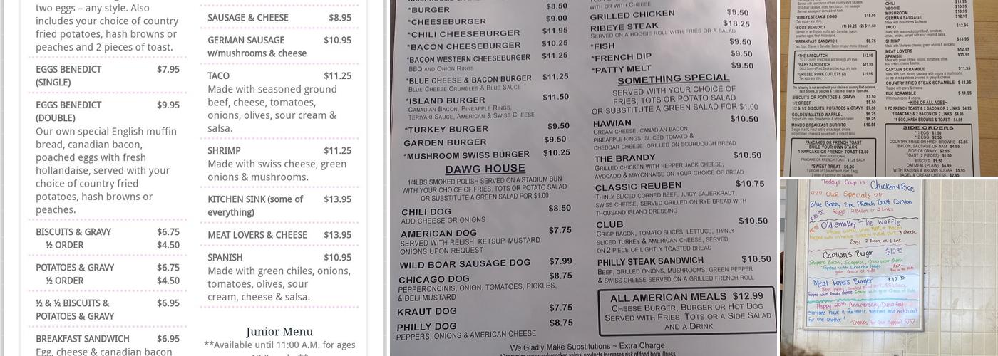 Leona's Cafe Reedsport Menu