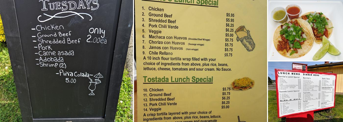 Mexican Express Menu