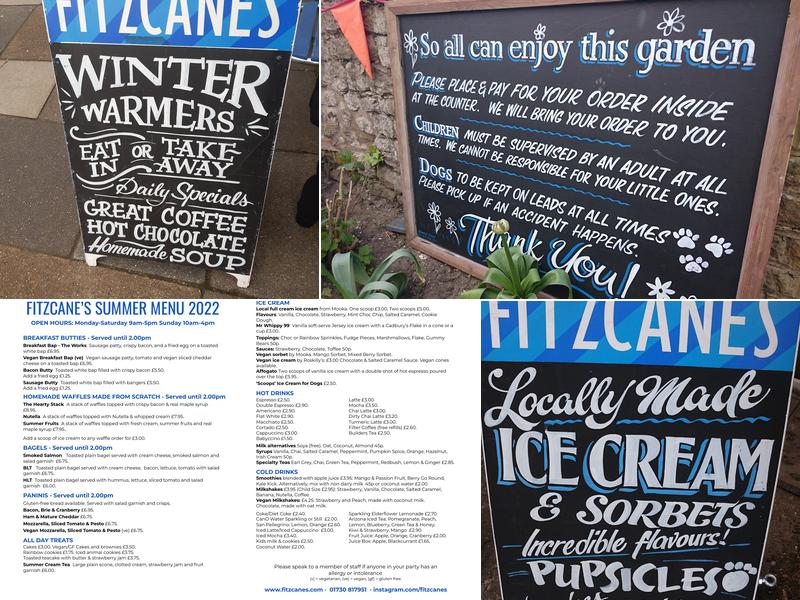Fitzcane's Menu