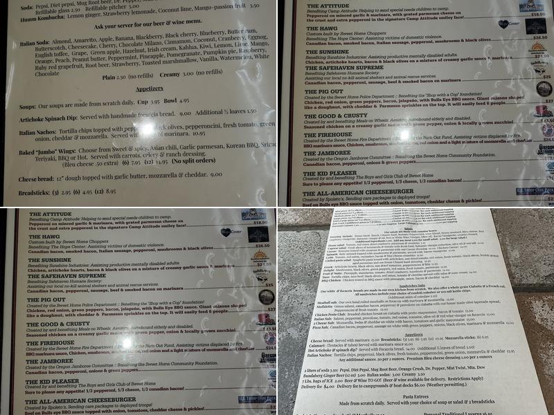 Spoleto's Pizzeria & Wine Shop Menu