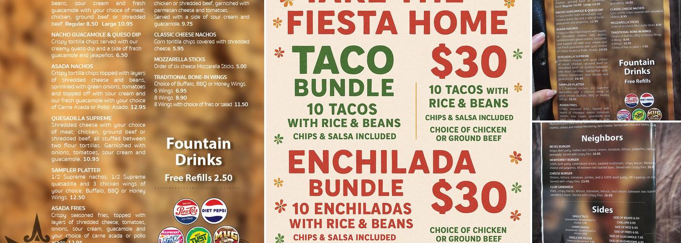Casa de Reyes Menu