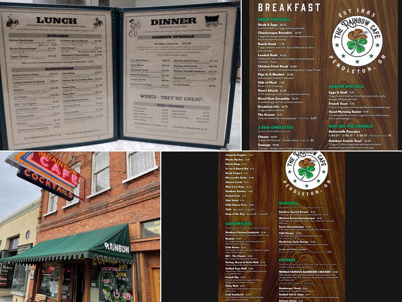 Rainbow Cafe Menu
