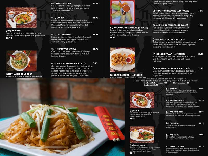 Thai Crystal Menu